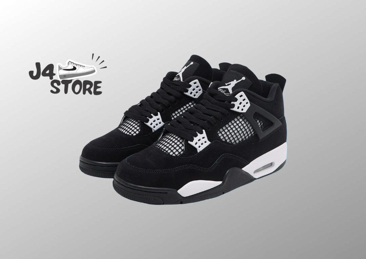 Jordan 4 Thunder Black and White