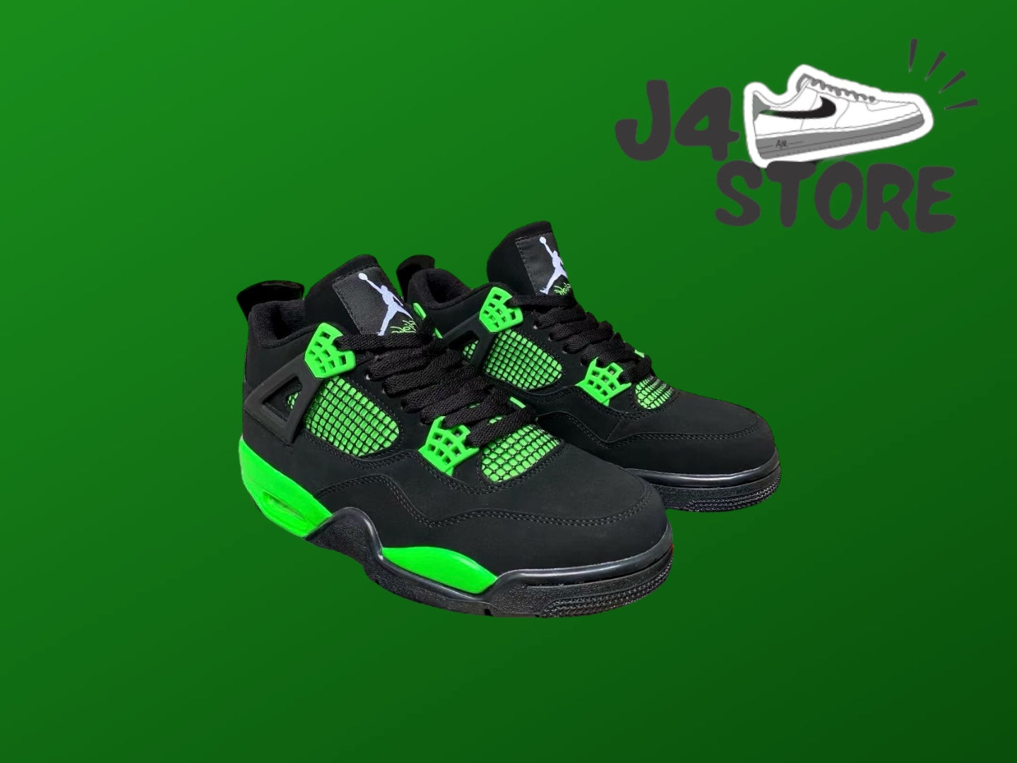 Jordan 4 Thunder green