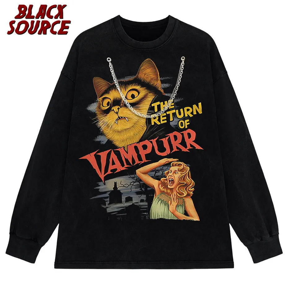 The Return Of Vampurr T-Shirt Men O Neck cool summer T Shirts Short Sleeve Tees fashion Tops