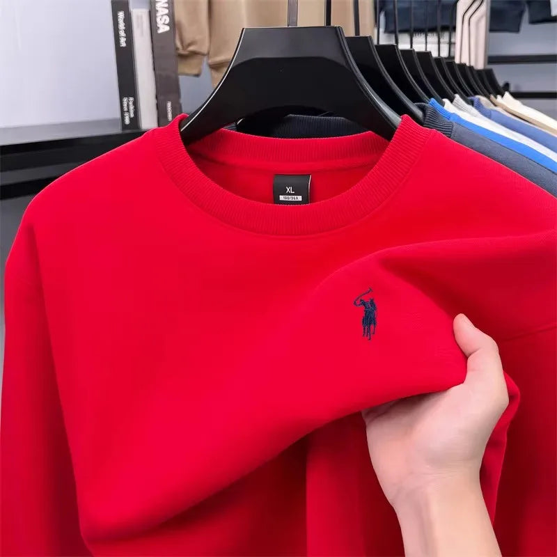 High end sports shirt men's autumn new trend designer brand classic Paul embroidery long sleeve T-shirt loose casual pullover