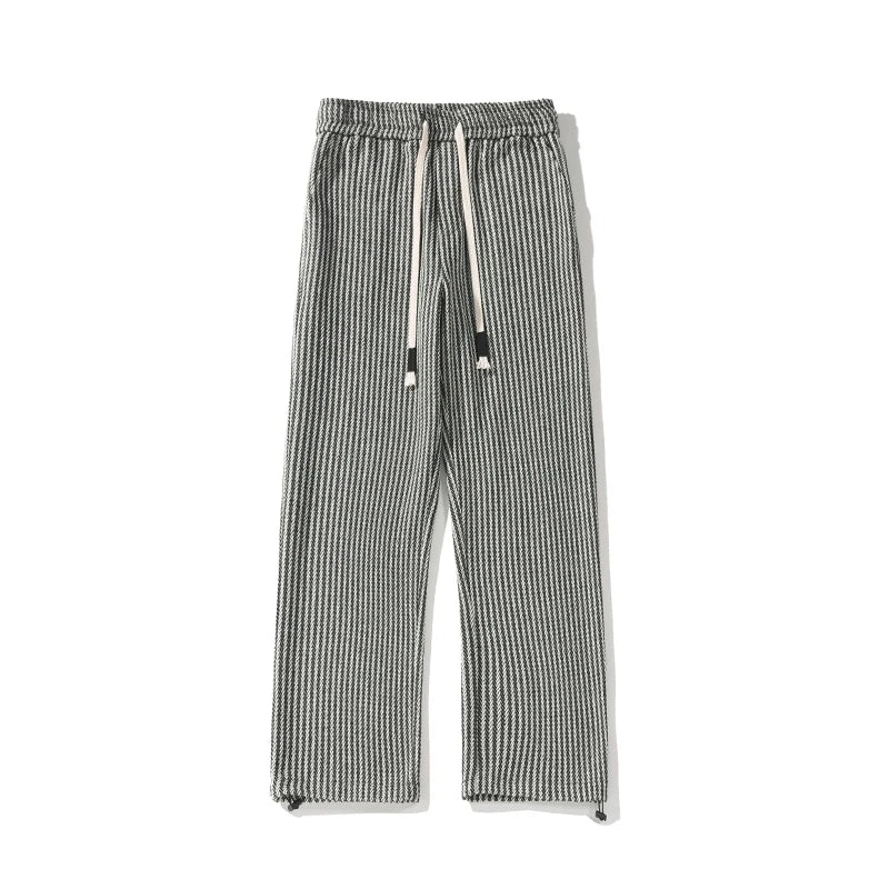 Casual Pants For Men 2024 Spring Autumn New Style American Fit Loose Fit Leg Sweatpants Skin Sense Straight Leg Pants