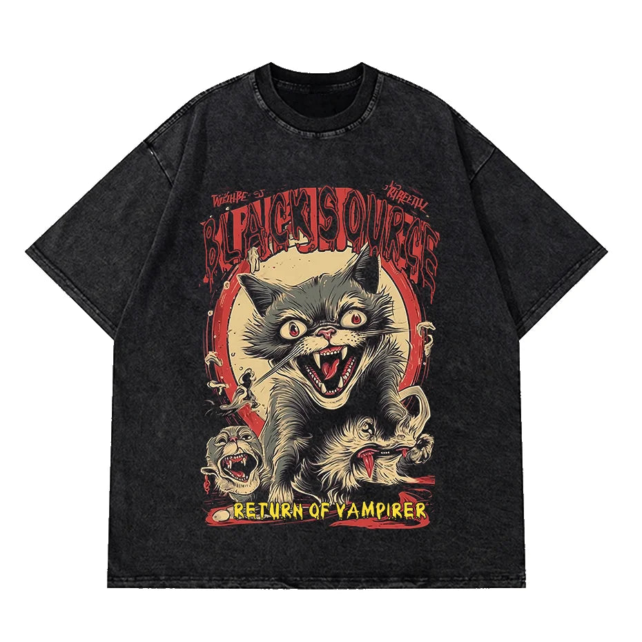 The Return Of Vampurr T-Shirt Men O Neck cool summer T Shirts Short Sleeve Tees fashion Tops