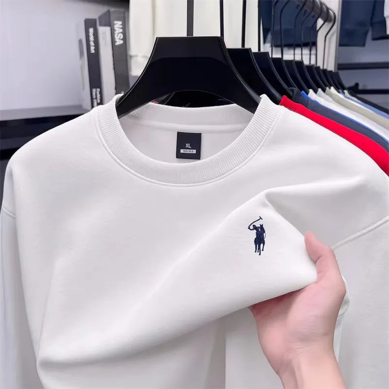 High end sports shirt men's autumn new trend designer brand classic Paul embroidery long sleeve T-shirt loose casual pullover