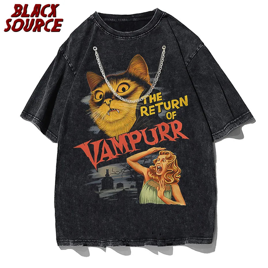 The Return Of Vampurr T-Shirt Men O Neck cool summer T Shirts Short Sleeve Tees fashion Tops