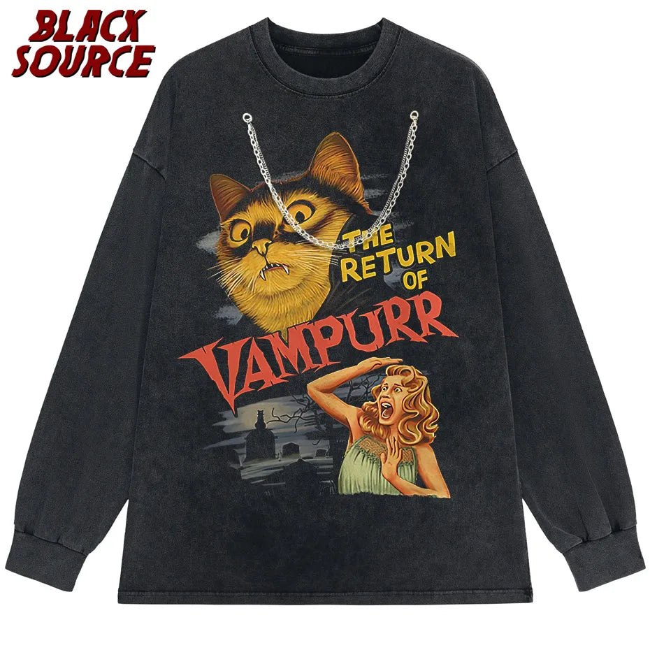 The Return Of Vampurr T-Shirt Men O Neck cool summer T Shirts Short Sleeve Tees fashion Tops